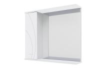 Зеркало-шкаф PROFLINE Экос (1дверь слева+зеркало) 60см цвет Белый глянец