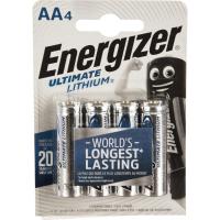 Батарейки Energizer Ultimate Lithium AA упаковка 4 шт.