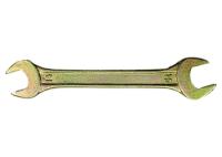 14304 Ключ рожковый, 10 х 11 мм, желтый цинк