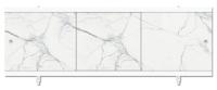 Экран "Монолитный-М"  Мрамор серый 1,68 м