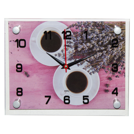 2026 -016 Часы настенные "Кофе для двоих" "21 Век"