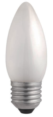 Лампа накаливания /свеча/ GENERAL ELECTRIC C1/60W E27 FR матовая  /10/100/																