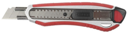 09177_z01 Нож ЗУБР ЭКСПЕРТ с сегментированным лезвием 18 мм, мет.корпус, автом.фиксатор лезвия