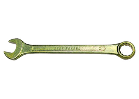 14974 Ключ комбинированный, 8 мм, желтый цинк