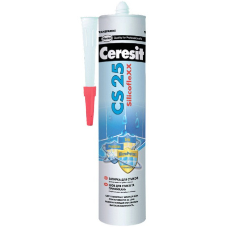 Герметик-затирка эластичная для стыков "Церезит" СS 25/2 с- серый 280 ml