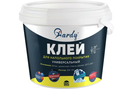 Клей для напольных покрытий универсальный 14 кг(1шт) HARDY 4300007627