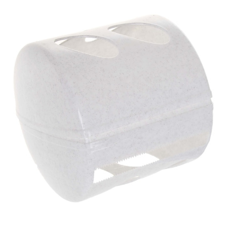 Держатель для туалетной бумаги настенный Aqua BQ1512MP, пластик, белый