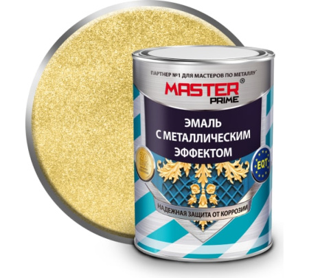 Эмаль с метал эфф золото 0.8 л(14) FARBITEX ПРОФИ MASTER