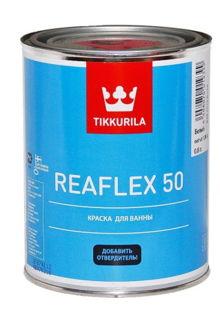 Краска для ванны высокоглянцевая Tikkurila Reaflex 50, белый, 0,8 л