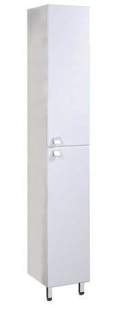 Шкаф-пенал Stella Кипр правый, 2 двери, белый, 30х190х31 см