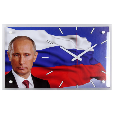 6036-113 Часы настенные "Путин" "21 Век" (60х36)
