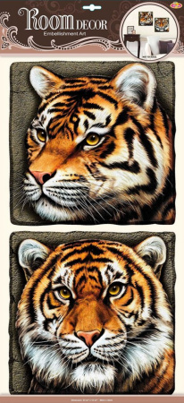 POA 9508 Тигры объемные  60х32 см