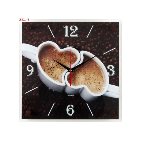 3535 -116 Часы настенные "21 Век" "Кофе для влюбленных"