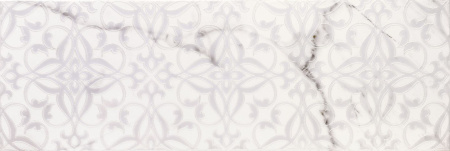 Декор Gracia Ceramica Velutti white decor 01, белый, 750х250 мм
