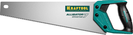 15004-40_z01 Ножовка универсальная "Alligator Universal 7", 400 мм, 7 TPI 3D зуб, KRAFTOOL