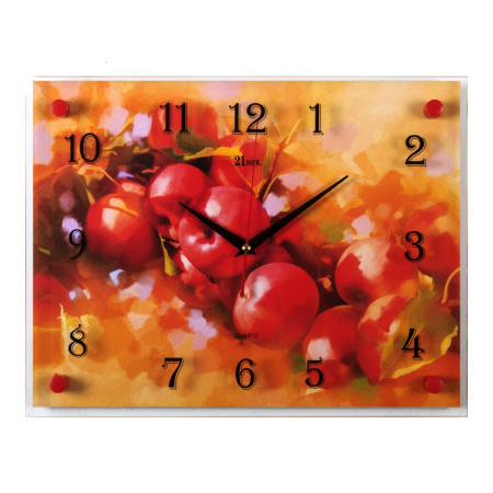3040-116 Часы настенные  "Яблоки красные" "21 Век" 