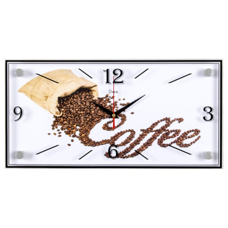 1939-1169  Часы настенные "Coffee" "21 Век"