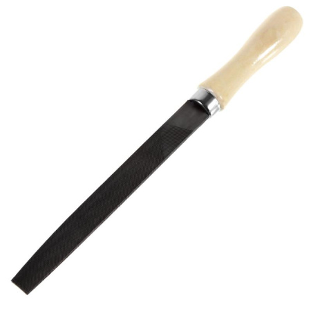 16229 Напильник плоский, деревянная ручка, 250 мм