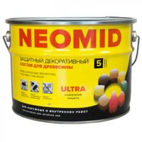 Защитный декоративный состав NEOMID Bio Color Ultra, орех, 9 л