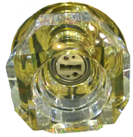 FL5344SL-1CI 1*40W G9  Светильник встраиваемый, прозр. хрусталь Flamelli