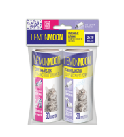 Арт LRS302 Lemon Moon Запасные блоки для чистящего ролика 2 шт.х30 листов,1 белый+1 яркий принт(24)