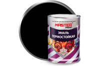 Эмаль термостойкая 0,8кг черный (до+600) (14)MASTER PRAME