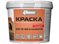 Краска акриловая для печей и каминов, белая, 1 кг "GLOSS"