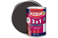 Грунт-эмаль по ржавчине OLECOLOR, черный, 0,9 кг