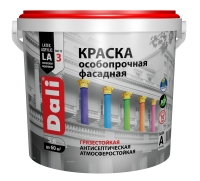 Краска фасадная особопрочная база А белая DALI, 5 л (Рогнеда)