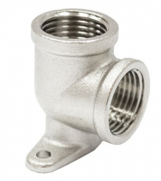 Угольник с креп. 1/2 никелир.