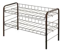 Этажерка для обуви низкая, 2 полки ЭТ3 Медный антик (440х660х280мм) (Ника)