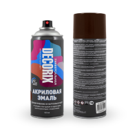 Аэрозольная эмаль Decorix 0101-39, коричневый глянцевый, 520 мл