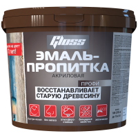 Эмаль-пропитка белая 1 кг Gloss