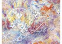 16FA Клеенка столовая ПВХ "Фантазия" 138см х25м