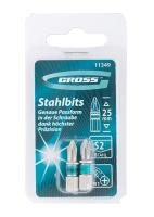 11349 Набор бит PH1х25, сталь S2, 2шт //GROSS