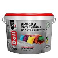 Краска акриловая интерьерная белоснежная (База А) DALI, 9 л (Рогнеда)