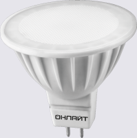 Лампа светодиодная ОНЛАЙТ 71638 ОLL-MR16-5Вт-230-4K-GU5.3 /1/100/																