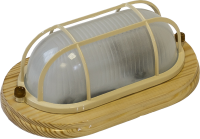 Termo 60 21 18 Светильник малый для бани/сауны овал с реш,IP54 100Вт 1хЕ27,береза, раб.t до +130С