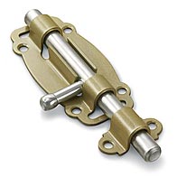 Задвижка дверная НОЭЗ ЗД-100пл бронз.металлик/цинк