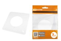 Одноместная защ.  рамка для выключателей или розеток для защиты обоев 130х130 мм, белая 0002TDМ