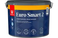 Краска интерьерная глубокоматовая Tikkurila Euro Smart 2, база А, белый, 9 л