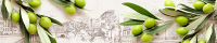 Фартук кухонный Итальянская олива, 3000х600х1,5 мм