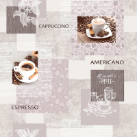 9694 Арабика (коф) обои влагост. на бум.основе 0,53*10 (Гомель Фокс) 24 