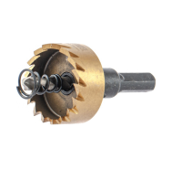 724112 Коронка по металлу HSS, 40 мм, нитридтитановое покрытие //Denzel