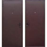 Дверь металлическая Прораб 4,5 см Антик медь (металл/металл) - 960, левая (Стройгост)