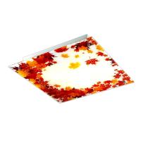 3254 SN15 066 хром/белый/декор красно-жёлт Н/п светильник E27 3*60W 220V AUTUNNO СОНЕКС 