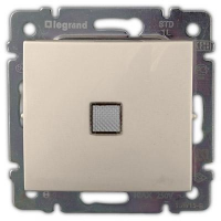 Legrand DIY Valena Крем Выключатель 1-клавишный с подсветкой 