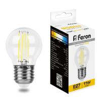 38015 Лампа светодиодная (11W) 230V E27 2700K прозрачная, LB-511 Feron