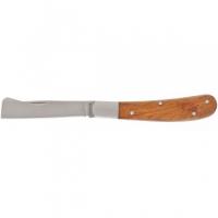 79002 Нож садовый, 173 мм, складной, копулировочный, деревянная рукоятка
