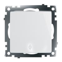 39572 Переключатель 1-клавишный (механизм) 250В,10А, серия Катрин, GLS10-7105-01, белый